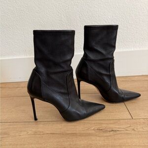 Stuart Black Stiletto Booties